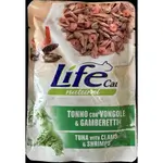 Life Cat Tuna With Clams & Shrimps 70g